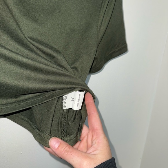 SHEIN Dark Green Crop Top - Picture 2 of 3